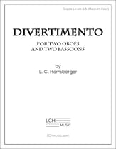 Divertimento for Two Oboes and Two Bassoons (Grade 2.5 Medium Easy) P.O.D. cover